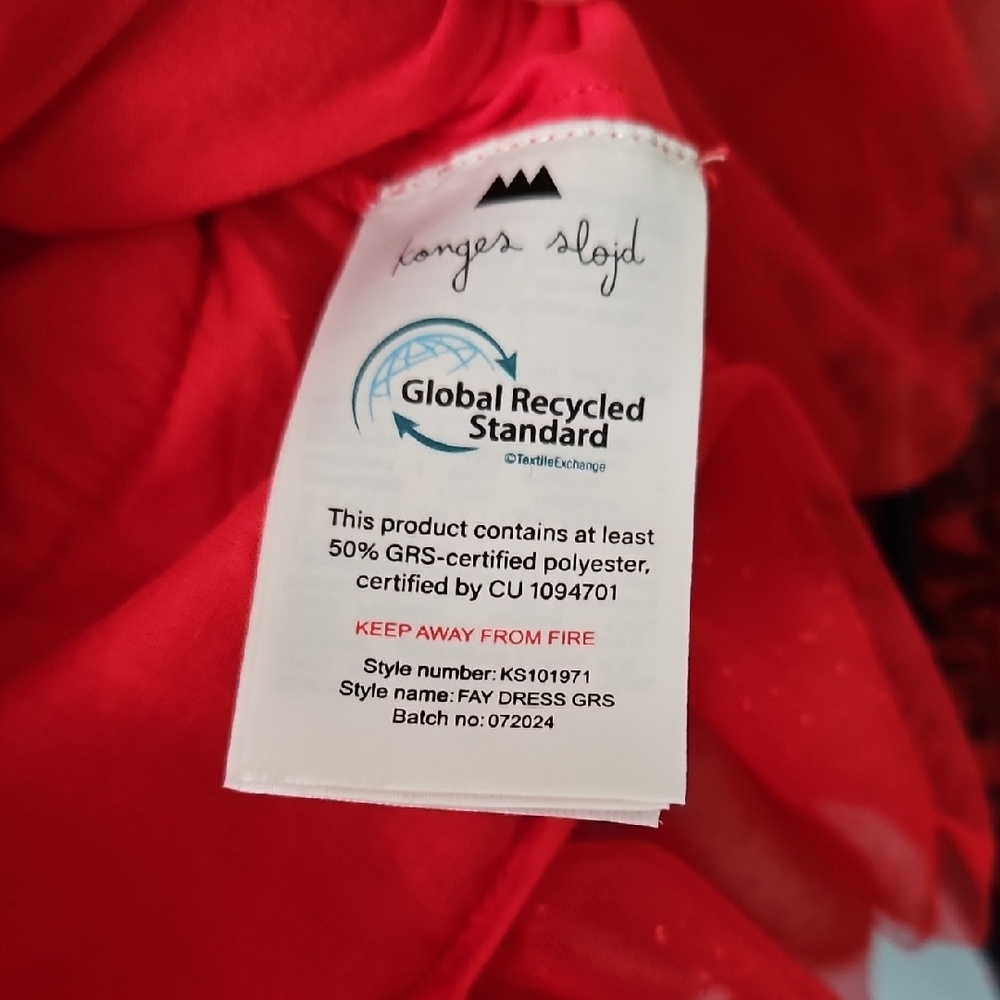 Red Ruffled Kids Tulle Dress - Picture 9 of 14